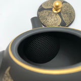 Isobe Ceramics mi124: Tokoname Kyusu Shouhou 200 ml 金彩木の葉 - natsumiya.live