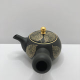 Isobe Ceramics mi124: Tokoname Kyusu Shouhou 200 ml 金彩木の葉 - natsumiya.live