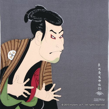 Iyo Yuinoh Center, Furoshiki: Kabuki Actor Otani Oniji III (large) - natsumiya.live