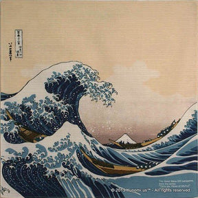 Iyo Yuinoh Center, Furoshiki: The Great Wave off Kanagawa (small) - natsumiya.live