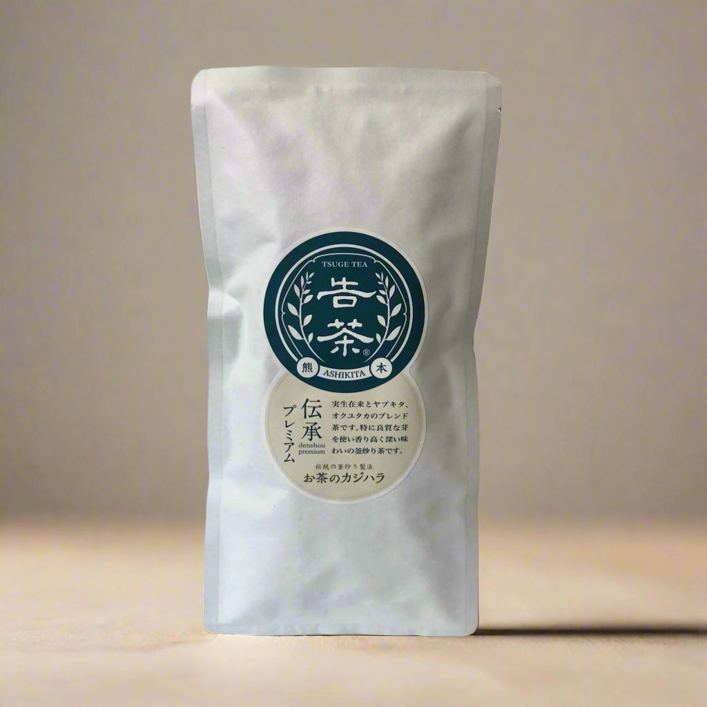 Kajihara Tea Garden: #01 2022 Densho Premium, Kamairicha Green Tea from Kumamoto 伝承プレミアム 釜炒り茶 - natsumiya.live