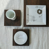 Kamigata Ryugi: Haiku Series Plate Set, Silver - natsumiya.live