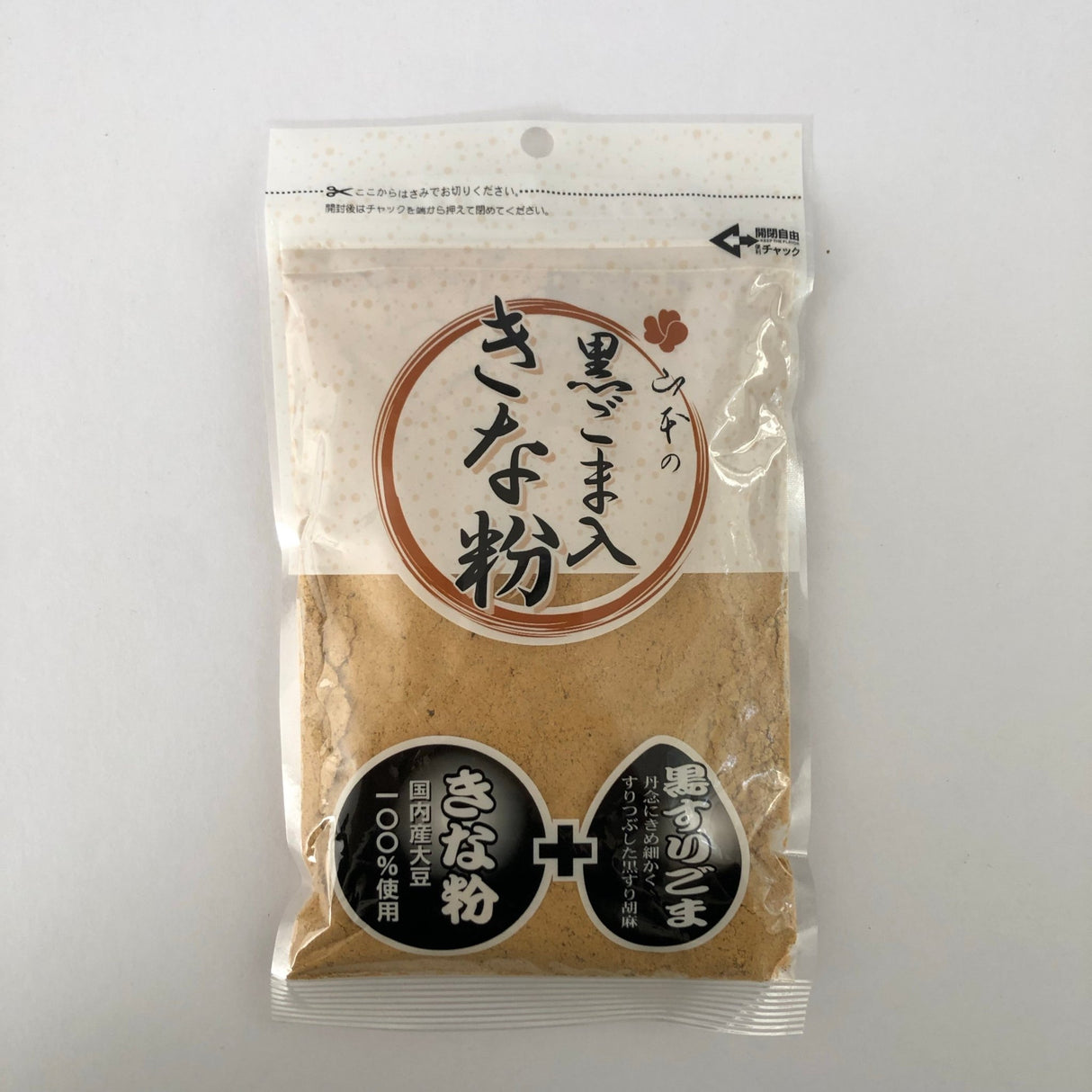Kinako Soybean flour with Black Sesame 黒ごま入 きな粉 - natsumiya.live
