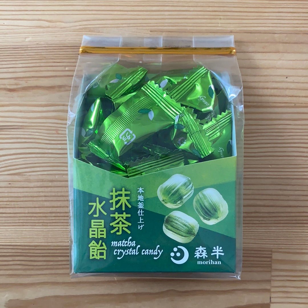 Morihan: Matcha powder encased crystal matcha candy 80g 森半 抹茶水晶飴 - natsumiya.live