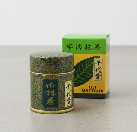 Nishide: Uji Matcha Chiyo Mukashi 千代昔 宇治抹茶, Stone mill ground, Standard Ceremonial Grade 40g - natsumiya.live