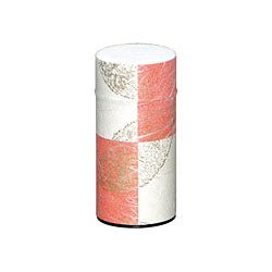 Okumura Seikan: Tea Can, Washi Paper - Gold leaf crimson　讃香　朱 - natsumiya.live