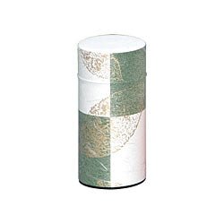 Okumura Seikan: Tea Can, Washi Paper - Gold leaf green　讃香　グリーン - natsumiya.live