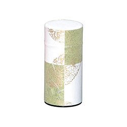 Okumura Seikan: Tea Can, Washi Paper - Gold leaf spring green　讃香　若葉 - natsumiya.live