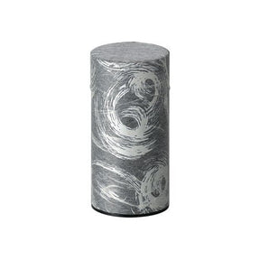 Okumura Seikan: Tea Can, Washi Paper - Nankyo Black Silver 南郷 黒銀 - natsumiya.live