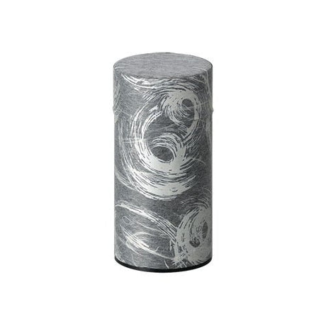 Okumura Seikan: Tea Can, Washi Paper - Nankyo Black Silver 南郷 黒銀 - natsumiya.live
