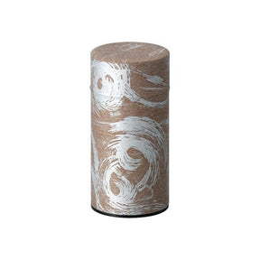 Okumura Seikan: Tea Can, Washi Paper - Nankyo Brown Silver 南郷 茶銀 - natsumiya.live