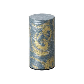 Okumura Seikan: Tea Can, Washi Paper - Nankyo Navy Gold 南郷 紺金 - natsumiya.live