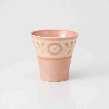 Saikai Ceramics: Gaeden, Tea Cup, Baby Pink - natsumiya.live