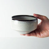 Saikai Ceramics: Hakuwan - Shiroyuzu, White Yuzu Porcelain Matcha Bowl with Gift Box - natsumiya.live