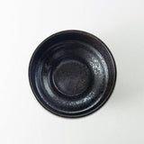 Saikai Ceramics: Hakuwan - Wabikuro, Black Porcelain Matcha Bowl with Gift Box - natsumiya.live