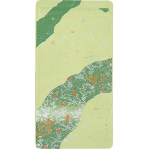 Seiwa 10413: Resealable bag (Japanese washi paper, green, flat, 120 x 230 mm) - natsumiya.live