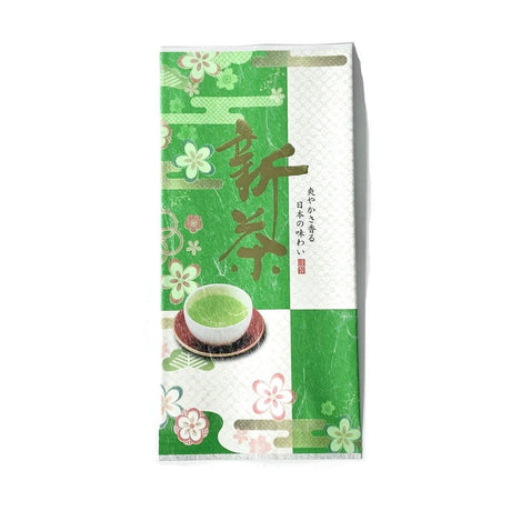Seiwa 21938: Washi paper bag, flat 110 x 230, Shincha Bag 新茶 (Last few units) - natsumiya.live