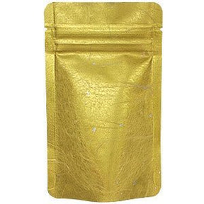 Seiwa: Resealable stand bag (gold Japanese washi paper, 6 sizes) - natsumiya.live