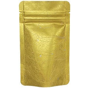 Seiwa: Resealable stand bag (gold Japanese washi paper, 6 sizes) - natsumiya.live