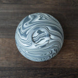 Shinro Yamamoto: Marble Porcelain Matcha Bowl 650 - natsumiya.live