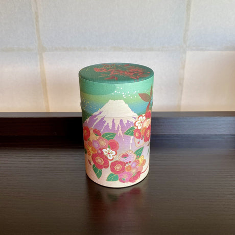 Shizucan: Mt. Fuji Series Washi Tea Canister - natsumiya.live