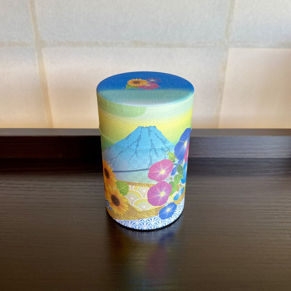 Shizucan: Mt. Fuji Series Washi Tea Canister - natsumiya.live
