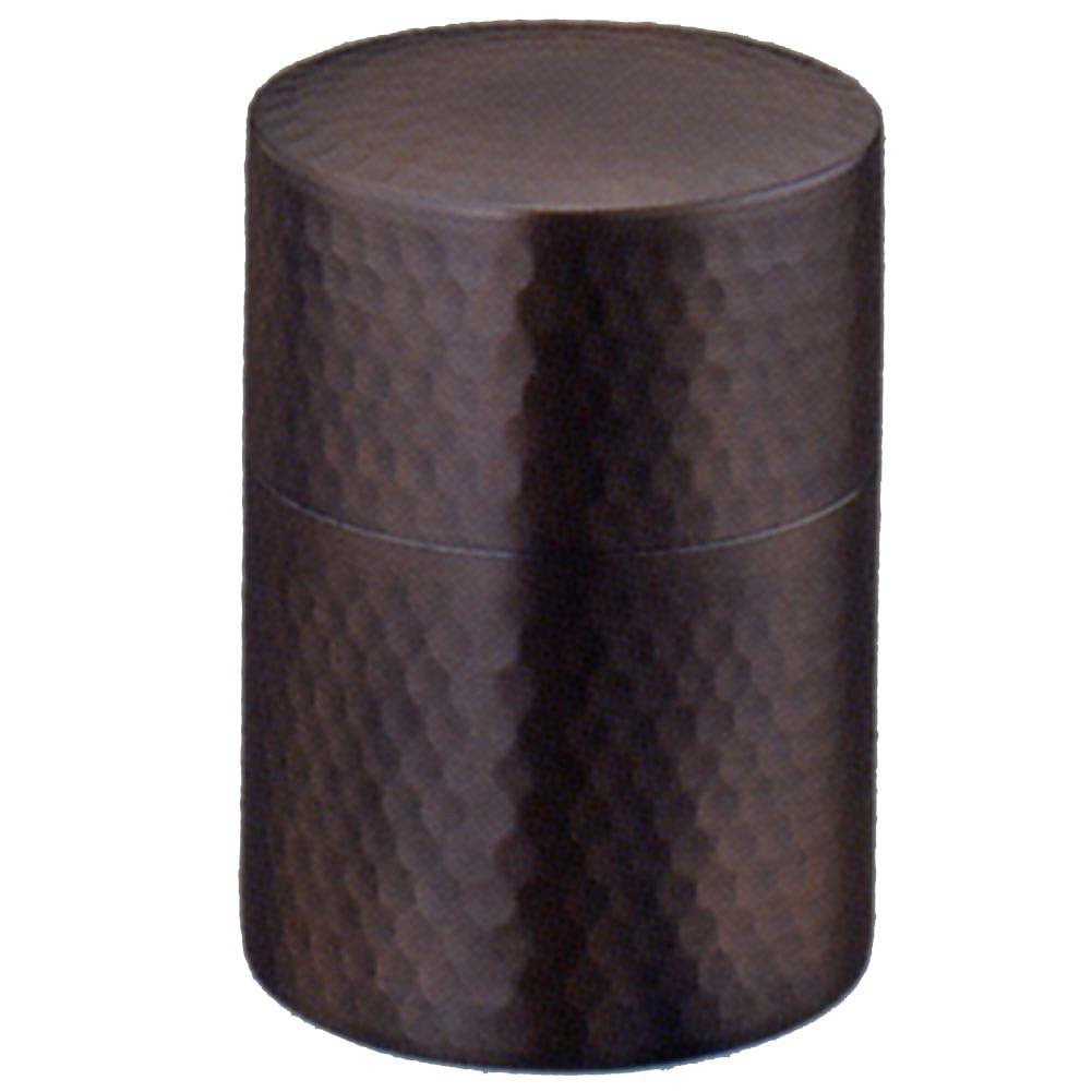 Tea Canister Hammer Tone Copper - natsumiya.live