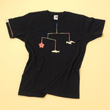 TOHOKU: Hand stitched by Tsunami Survivors Sashiko T-shirts White & Black - natsumiya.live
