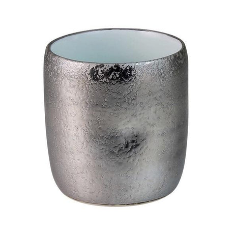 Touetsugama Aritayaki Dimple Rock Cup - Ibushi Silver - White いぶし銀内白マット　えくぼロックカップ - natsumiya.live