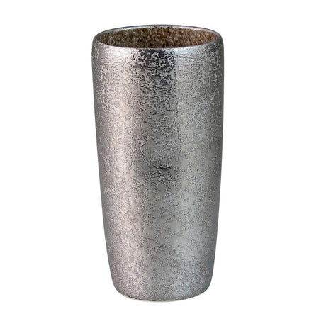Touetsugama Aritayaki Dimple Rock Tumbler - Ibushi Silver - Brown いぶし銀内茶彩　えくぼロックビアカップ - natsumiya.live