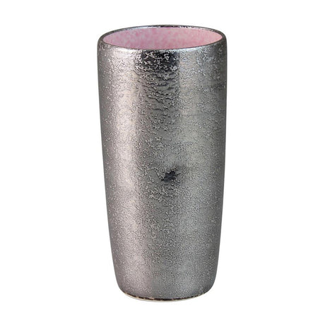 Touetsugama Aritayaki Dimple Rock Tumbler - Ibushi Silver - Pink いぶし銀内ピンク　えくぼロックビアカップ - natsumiya.live