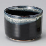 Yamaki Ikai M1412: Black Minoyaki Tenmoku Matcha Tea Bowl - natsumiya.live