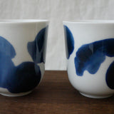 Yamani - Miyama Tableware: Blue Ink White Paired Mugs - natsumiya.live