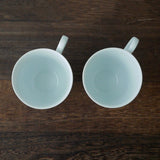 Yamani - Miyama Tableware: Blue Ink White Paired Mugs - natsumiya.live