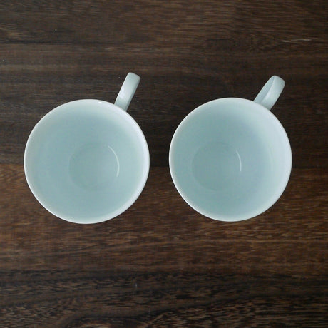Yamani - Miyama Tableware: Blue Ink White Paired Mugs - natsumiya.live