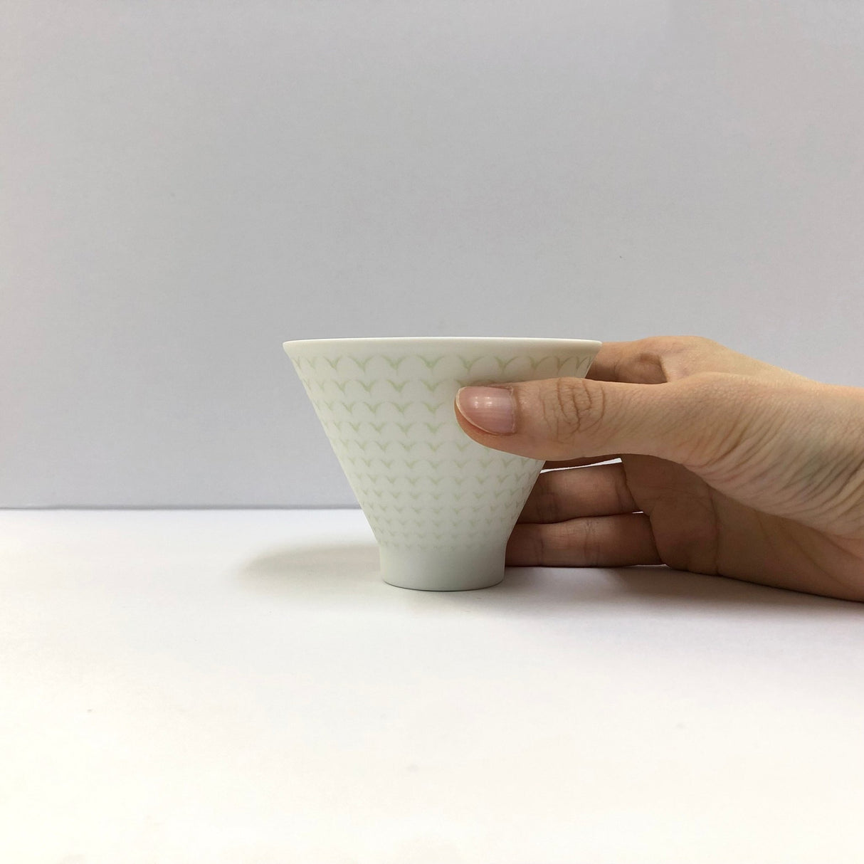 Yamani - Miyama Tableware: Chahaku Morning Glory Tea Cup - Gyokuro Green - natsumiya.live