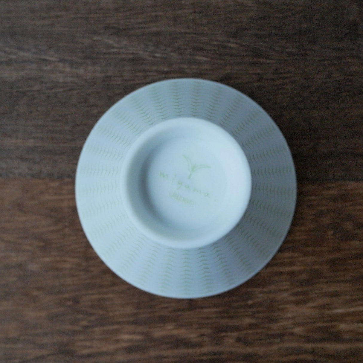 Yamani - Miyama Tableware: Chahaku Morning Glory Tea Cup - Gyokuro Green - natsumiya.live