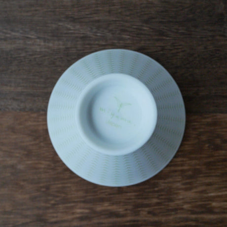 Yamani - Miyama Tableware: Chahaku Morning Glory Tea Cup - Gyokuro Green - natsumiya.live
