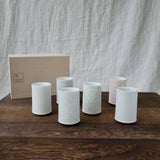 Yamani - Miyama Tableware: Sasasa Guinomi Shot Glass 6-Piece Set with Wooden Gift Box - natsumiya.live