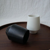 Yamani - Yamatsu Gifu: Minimalist Frustum Yunomi Tumbler, White - natsumiya.live