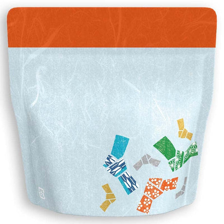 Yoshimura Pack 10154 Resealable Washi Paper Bag Knotted Letter 結び文柄 - natsumiya.live