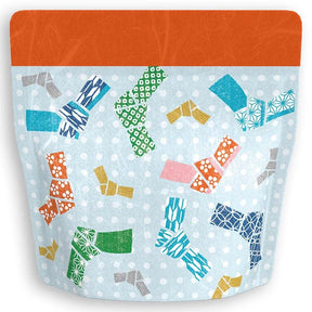 Yoshimura Pack 10154 Resealable Washi Paper Bag Knotted Letter 結び文柄 - natsumiya.live