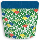 Yoshimura Pack 10155 Resealable Washi Paper Bag Wave 青海波柄 - natsumiya.live