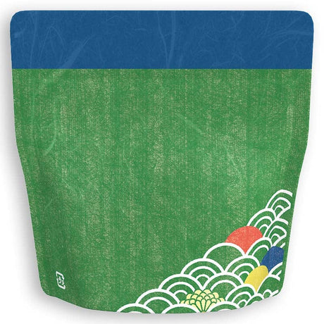 Yoshimura Pack 10155 Resealable Washi Paper Bag Wave 青海波柄 - natsumiya.live