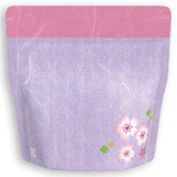 Yoshimura Pack 10157 Resealable Washi Paper Bag Sakura In Purple 桜の花柄 - natsumiya.live