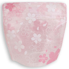 Yoshimura Pack 10185 Resealable Washi Paper Bag Pink Sakura 雲竜透明ﾁｬｯｸ付ｽﾀﾝﾄﾞ袋 桜 - natsumiya.live