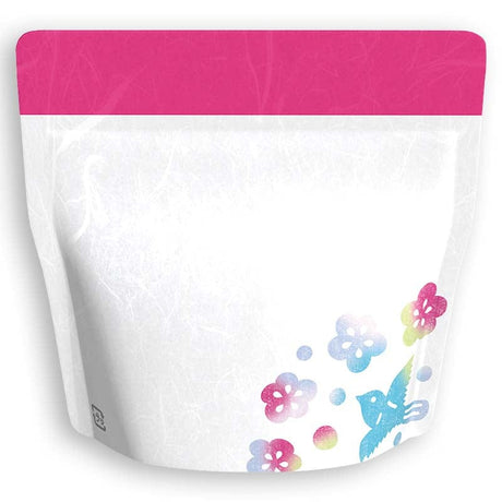 Yoshimura Pack 1314 Resealable Washi Paper Bag Flowers and Birds 花と鳥 - natsumiya.live