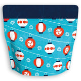 Yoshimura Pack 1334 Resealable Washi Paper Bag Festival Lanterns 祭提灯柄 - natsumiya.live