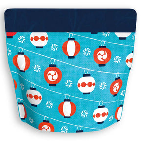 Yoshimura Pack 1334 Resealable Washi Paper Bag Festival Lanterns 祭提灯柄 - natsumiya.live
