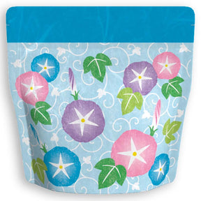 Yoshimura Pack 1369 Resealable Washi Paper Bag Morning Glory 朝顔 - natsumiya.live